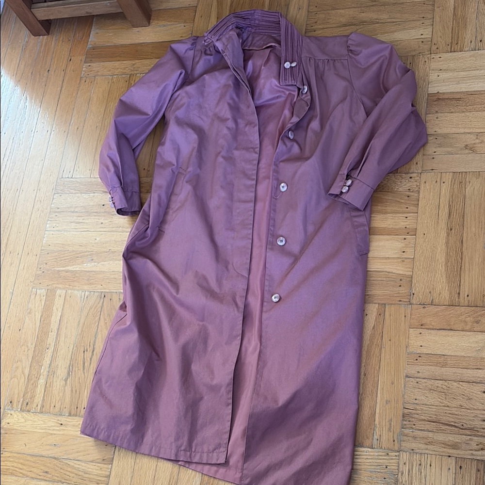 Vintage Elegant Mauve Women's Coat